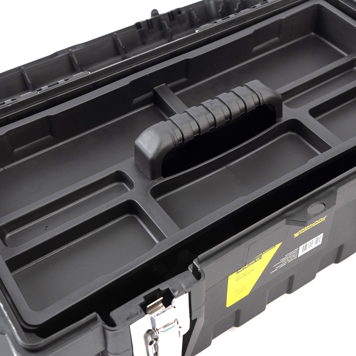 Caja de herramienta de 19" plástica con cierre metálico - Imagen 4